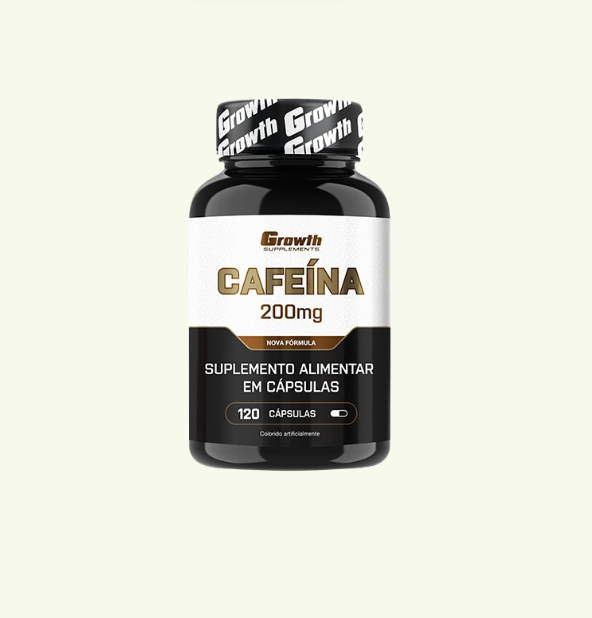 Cafeína (200MG) 120 caps - Growth Supplements