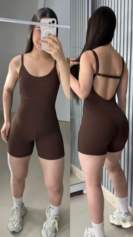 Macaquinho Aurora canelado 3D todo regulável